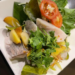 ปลากระพงลวกจิ้ม