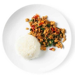 ข้าวผัดกระเพราไก่