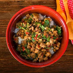 กะเพราเนื้อริบอาย