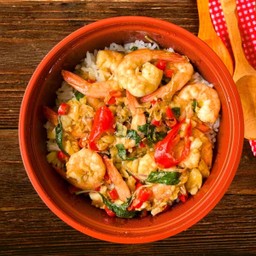 กะเพรากุ้งรสเด็ด