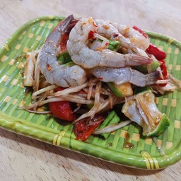 ตำกุ้งสด