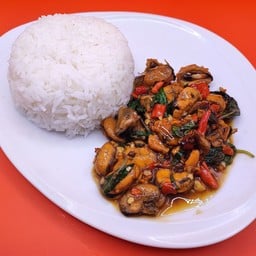 กะเพราหอยแมลงภู่ชิลี