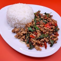 กะเพราหมูสับ