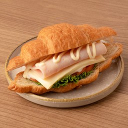 แซนด์วิชครัวซองต์แฮมชีส