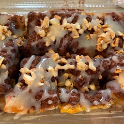 ขนมปังปิ้งเนยนม+โอวัลติน+เม็ดมะม่วง ใหญ่ 2 ชิ้น