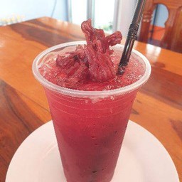 น้ำกระเจี๊ยบ (ใส่แก้ว/แยกน้ำกระเจี๊ยบ/แยกน้ำแข็งให้ครับ)