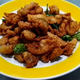 หนังไก่ทอด