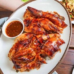 ไก่หมุนย่าง ครึ่ง ตัว