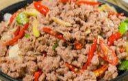ข้าวราดหมูสับผัดกะปิ