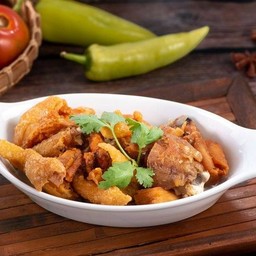 ไก่บ้านคั่วเค็ม