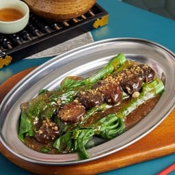 คะน้าฮ่องกงเห็ดหอมน้ำมันหอย