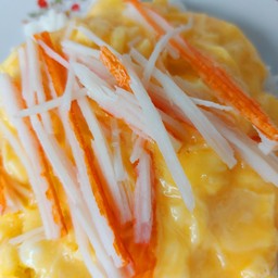 ข้าวไข่ข้น+ปูอัดแน่นๆ