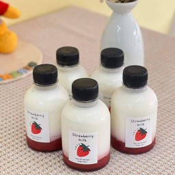 STAWBERRY FRESH MILK 🍓 & Sandwich หมู่บ้านเศรษฐกิจ