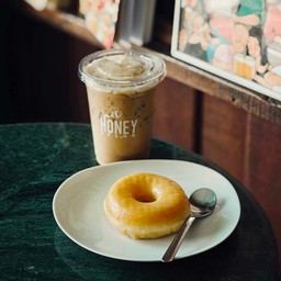 Set Cappuccino + Glazed Donut