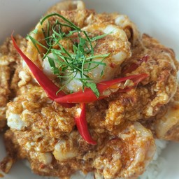 ข้าวไข่ข้นห่อหมกทะเล