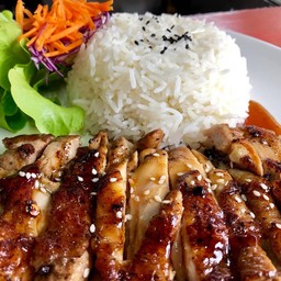 ข้าวสเต็กไก่เทอริยากิ