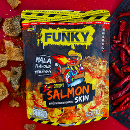 ★ หนังปลาแซลมอนทอดกรอบ CRISPY SALMON SKIN MALA 麻辣香脆鱼皮