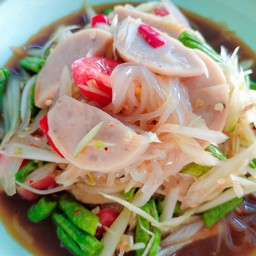 ตำเส้นเล็กหมูยอ