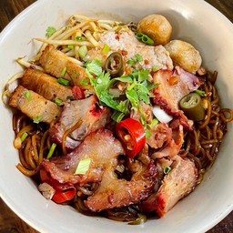 เส็นเล็กรวมหมู (หมูแดง หมูเด้ง หมูกรอบ)