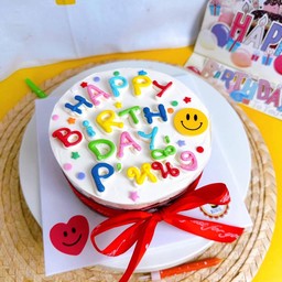 เค้กสมายลี่ เบิดเดย์ ข้อความเตมเค้ก 1ปอน