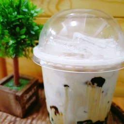 เฉาก๊วยนมสดบราวน์ชูก้า