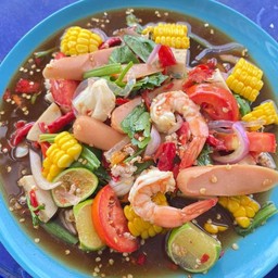 ยำข้าวโพดทะเลสุก