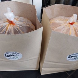 นมเย็นชมพูนมสดใส่ถุง