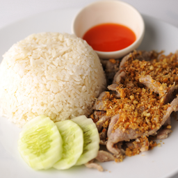 ข้าวหมูกระเทียม