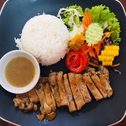 ข้าวสเต็กหมู