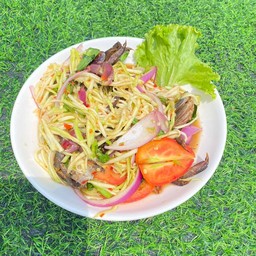 ยำมะม่วง(ปูดำ)