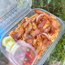 ข้าวคลุกพริกเผาแมงดา-อาบแดด