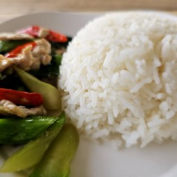 ข้าวคะน้าหมูหมัก