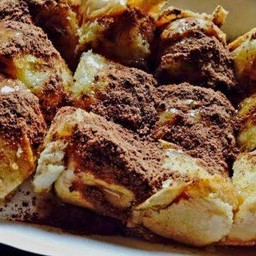 ขนมปังปิ้งไมโลนมข้น