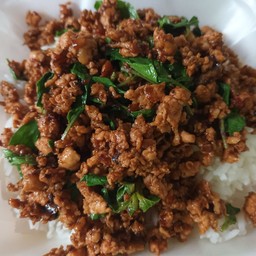 ข้าวผัดกะเพราหมูสับ