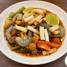 ตำไหลบัวกุ้งสด