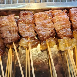 เนื้อโคขุนเสียบไม้ย่าง x1