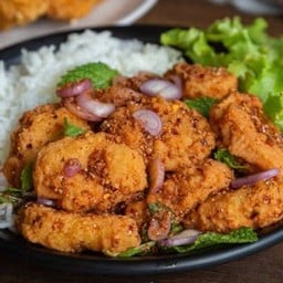 ข้าวยำนักเก็ตไก่