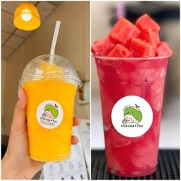 น้้ำส้มแท้ปั่น คู่ น้ำแตงโมปั่น