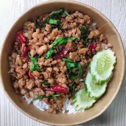 ข้าวราดกะเพราหมูสับ