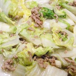 ผัดผักกาดขาว ( กับข้าว )