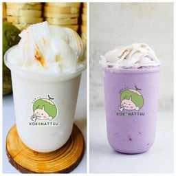 มะพร้าวปั่นไม่ใส่นม คู่ เผือกหอมมะพร้าวนมสดปั่น