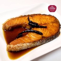 ปลาแซลมอล ทอดซีอิ๊ว (2ขีด)