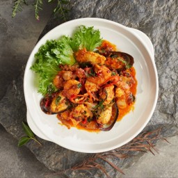 โป๊ะแตกผัดแห้ง