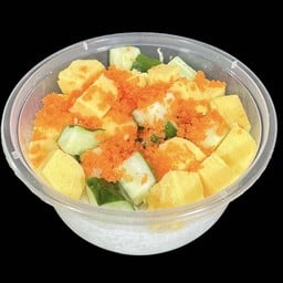 (3) ข้าวหน้า ไข่หวาน แตงกวา ไข่กุ้ง (S)