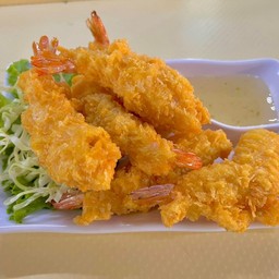 กุ้งชุปแป้งทอด