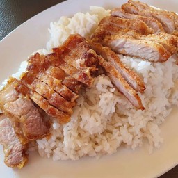 ข้าวหมูทอด (ติดมัน) ธรรมดา