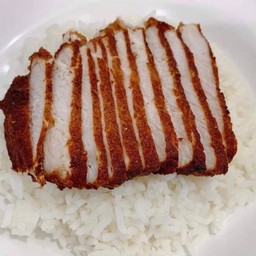 ข้าวหมูทอด (เนื้อล้วน) ธรรมดา