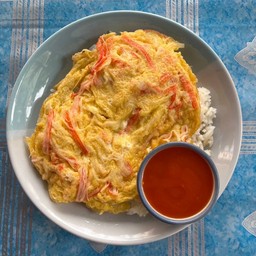 ข้าวไข่เจียวปูอัด