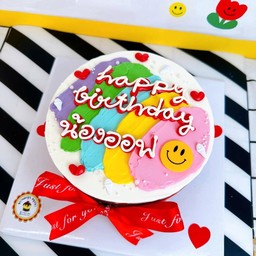 เค้กช็อกโกแลตหน้านิ่มแต่งมินิมอล 1P