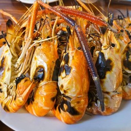 กุ้งเผา 10-12ตัวโล